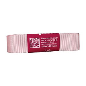 Fita Gorgurão Progresso 22mm nº5 - 10m Cor 206 Rosa Claro - 01 unidade