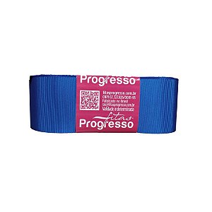 Fita Gorgurão Progresso 38mm nº9 - 10m Cor 214 Azul Royal - 01 unidade