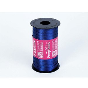 Fita de Cetim Progresso 7mm nº1 - 100m Cor 215 Azul Marinho - 01 unidade