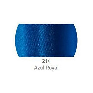 Fita de Cetim Progresso 50mm nº12 - 10m Cor 214 Azul Royal - 01 unidade