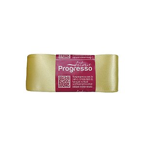 Fita de Cetim Progresso 38mm nº9 - 10m Cor 1389 Amarelo Bebê - 01 unidade