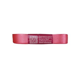 Fita de Cetim Progresso 15mm nº3 - 10m Cor 1388 Rosa Camelia - 01 unidade