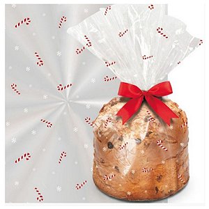 Saco para Panetone Bengalinhas - Cromus Natal - Rizzo Embalagens