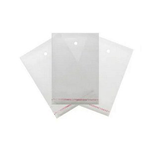 Saco Adesivado com Furo - 7,5x10cm - Rizzo