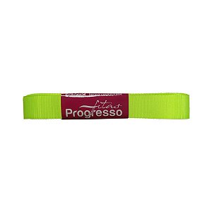 Fita Gorgurão Progresso 15mm nº3 - 10m Cor 280 Verde Cítrico - 01 unidade