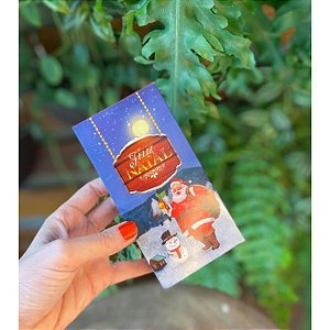 Caixa para Barra 300g Feliz Natal - 10un - Rizzo Confeitaria