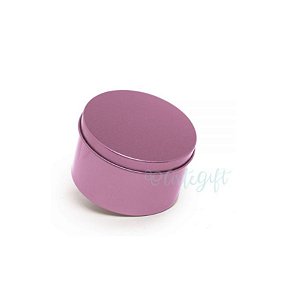 Lata Redonda para Lembrancinha Lilás - 7,5 x 4cm - 6un - Artegift - Rizzo