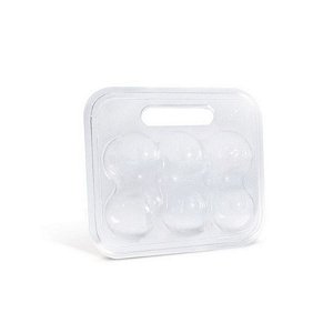 Maleta para 6 Ovos Transparente 16,5x15x6,5cm - 10 unidades - Cromus Páscoa - Rizzo