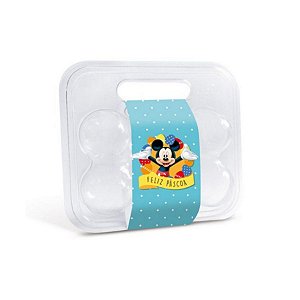 Maleta para 6 Ovinhos Mickey com Cinta- 10 unidades - Cromus Páscoa Disney - Rizzo
