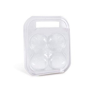 Maleta para 4 ovos Transparente 17x12x6,5cm - 10 unidades - Cromus Páscoa - Rizzo