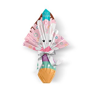 Saco Express 44x44cm para Ovos de 500g a 750g - Candy Páscoa - 05 unidades - Cromus Páscoa
