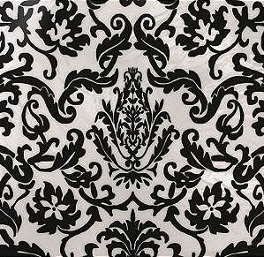 Papel Chumbo 8x7,8cm - Adamascado Preto Branco - 300 unidades - Cromus - Rizzo Embalagens