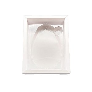 Caixa Ovo Diamantado Plano Branco - 5 Unidades - Crystal -  Rizzo Confeitaria