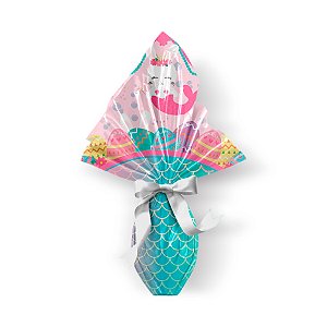 Saco Express 32x32cm para Ovos de 150g a 200g - Sereia - 05 unidades - Cromus Páscoa