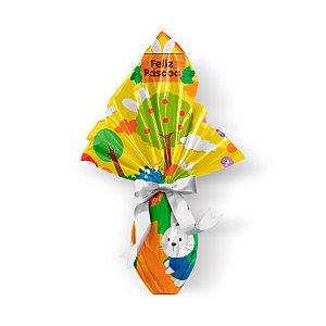 Saco Express 24x24cm para Ovos de 100g a 150g - Dino Páscoa - 05 unidades - Cromus Páscoa