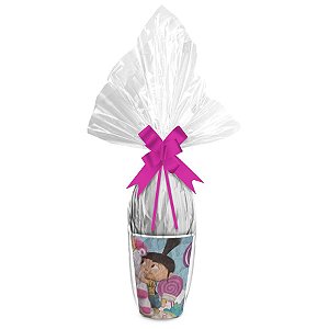 Kit Ovo no Copo Agnes Cores (Copo + Saco Express + Papel Chumbo + Laço Fácil) - Páscoa Rizzo