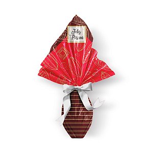 Saco Express 39x39cm para Ovos de 350g a 500g - É de Cacau - 05 unidades - Cromus Páscoa