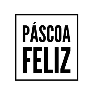 Carimbo Artesanal Páscoa Feliz - G - 6,0x6,5cm - Cod.RI-077 - Rizzo Confeitaria