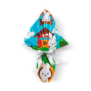 Saco Express 35x35cm para Ovos de 250g a 350g - Coelho Pet - 05 unidades - Cromus Páscoa