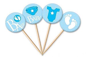 Tag Baby Menino com 12 un. Cód. 4953 Miss Embalagens Rizzo Confeitaria