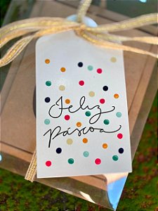 Tag Decorativa Feliz Páscoa Color - 5 unidades - Rizzo