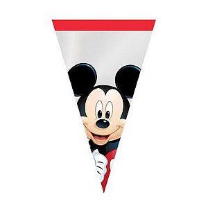 Cone Festa Mickey 18x30cm - 50 unidades - Cromus Páscoa Disney - Rizzo