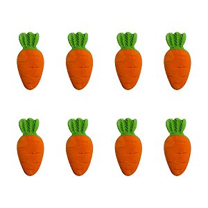 Mini Confeito - Cenoura - 8 Unidades - Abelha Confeiteira - Rizzo Confeitaria