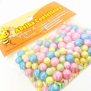 Mini Confeito - Sprinkles Unicornio - 60 gramas - Abelha Confeiteira - Rizzo Confeitaria