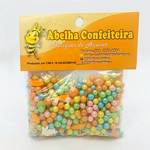 Mini Confeito - Sprinkles Páscoa - 60 gramas - Abelha Confeiteira - Rizzo Confeitaria