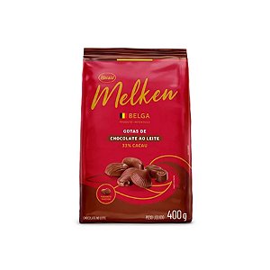 Chocolate Belga em Gotas Ao Leite - Melken - 400g - 01 unidade - Harald - Rizzo