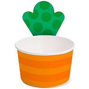 Copinho para Doces com Cenoura 100ml - 08 unidades - Cromus Páscoa - Rizzo Embalagens