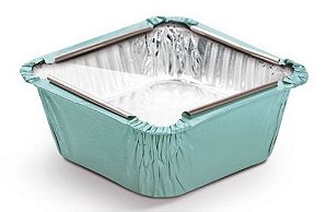 Marmitinha Azul Tampa de Acetato P 5,5x5,5x3cm - 12 unidades - Cromus - Rizzo