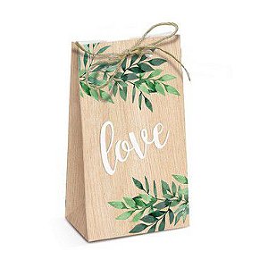 Caixa Special Trapézio Festa Cultive Amor - Mini Wedding - 7,5cm x 4cm x 13cm - 08 unidades - Cromus - Rizzo
