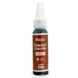 Corante Líquido Marrom 20 ml Mago  Confeitaria