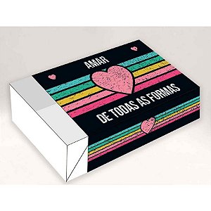 Caixa Divertida Amar de todas as Formas 6 doces - Ref. 1040 - 10 unidades - Erika Melkot Rizzo Confeitaria