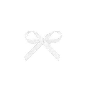 Lacinho Branco Tipo Mosquitinho - Pct c/ 100 peças - Laços Marcela - Rizzo Confeitaria
