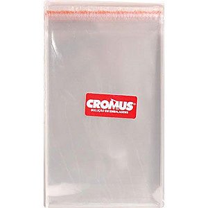 Saco adesivado 20x20cm - 100 unidades - Cromus Embalagens - Rizzo