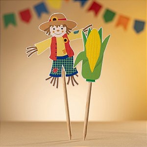 Espeto para Jardim Composê Festa Junina - 02 unidades - Cromus - Rizzo Festas