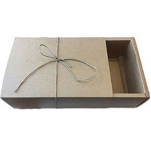 Caixa Presente Kraft 27X19X8,5cm - A12 - 1 Unidade  - Rizzo