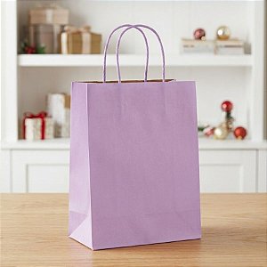 Sacola de Papel P Lilás - 21,5x15x8cm - 10 unidades - Cromus - Rizzo