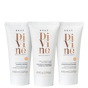 Brae Divine Kit Travel Size Shampoo + Condicionador + Mascara 60ml