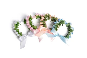 Arranjo para Coque Floral com Fita de Cetim – Só Dança 5614