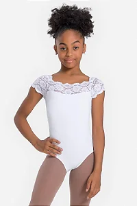 Collant Infantil Heloise em Light com Renda – Só Dança SD1210