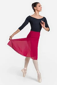 Saia de Crepe com Amarração Adulto – Só Dança SD1080