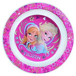 Prato com Bordas da linha FROZEN indicados para bebês- 24 CM - Babygo