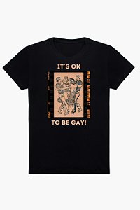 Camiseta It´s Ok to be Gay! Vintage Retrô