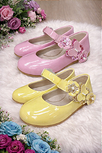Sapatilhas Belli - Cores Rosa/Amarelo