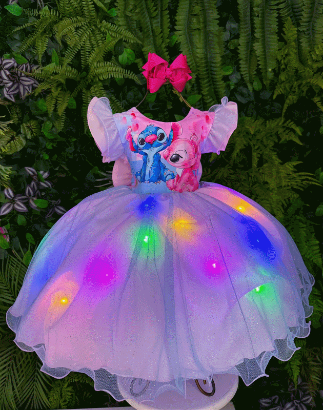 Vestidos - Linha Lilo Stitch Led