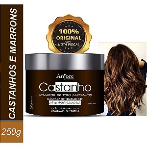 Máscara Tonalizante Cabelos Marrom E Castanho Iluminado Anjore 250gr