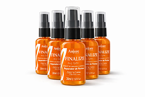 Kit Atacado 6 Óleo Reparador de Pontas Finalize 30ml Anjore com Óleo Girassol e Linhaça